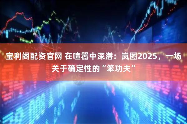 宝利阁配资官网 在喧嚣中深潜：岚图2025，一场关于确定性的“笨功夫”