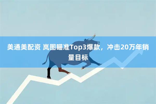 美通美配资 岚图瞄准Top3爆款，冲击20万年销量目标